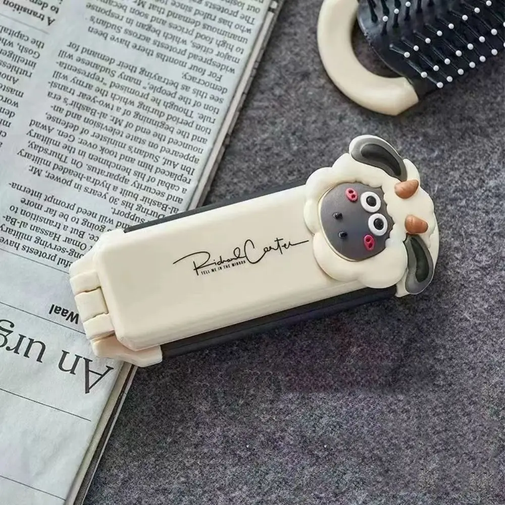 Складная Массажная расческа для волос Антистатическая портативная дорожная с