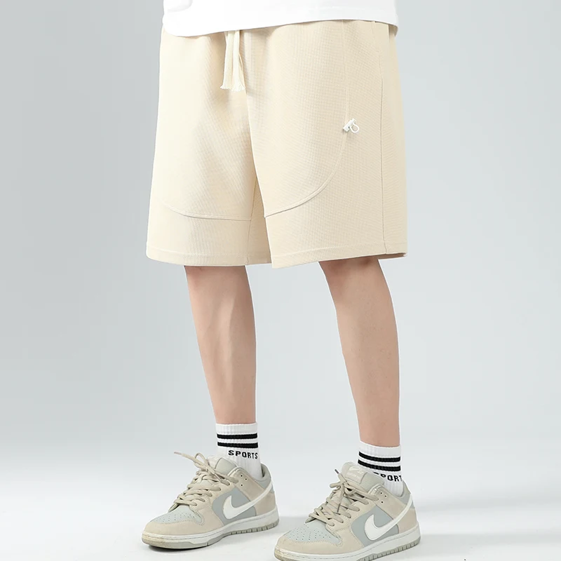 Лето 2024 Мужская корейская мода повседневная Уличная одежда мешковатые короткие