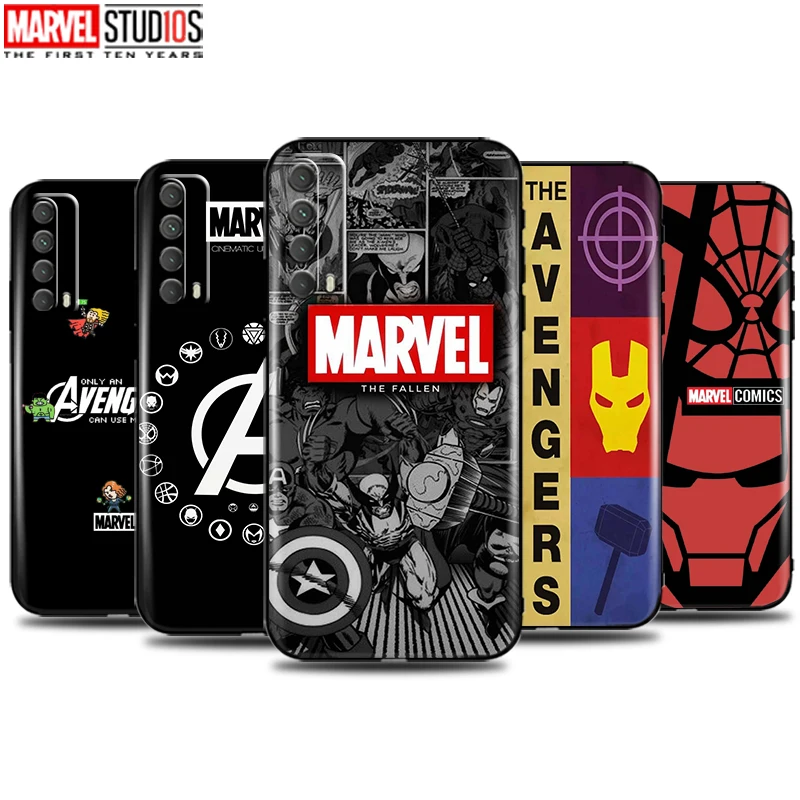 

Marvel Avengers Logo Phone Case For Huawei P Smart Z 2019 2020 2021 Ultra-Thin Bumper Black Coque Carcasa