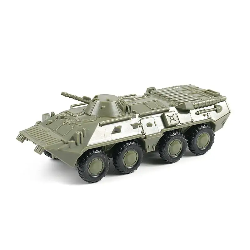 Фото Грузовик 1:72 M35, модель советского военного игрушечного автомобиля BTR 80колесные бронированные машины без резины №4