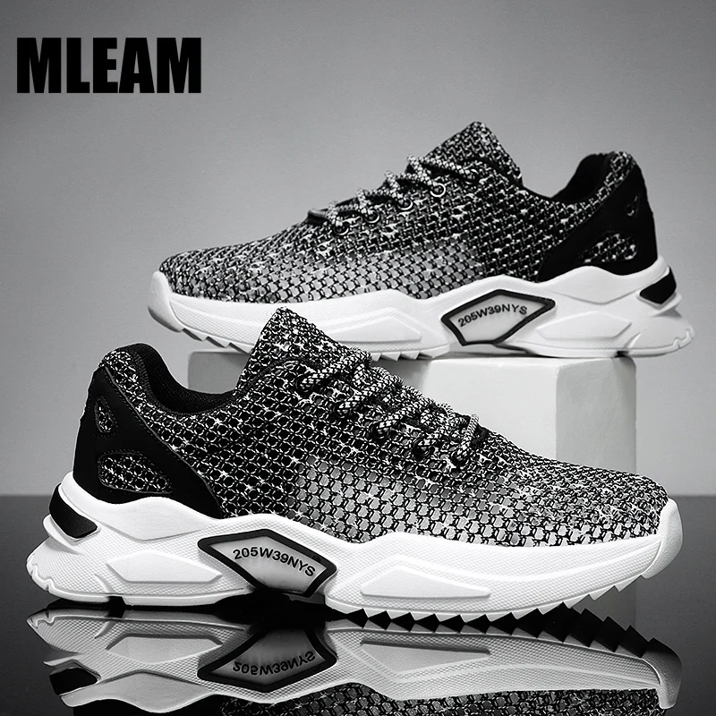 

Кроссовки мужские сетчатые для тенниса, модная повседневная обувь, Нескользящие, дышащие, для спорта на открытом воздухе, летние