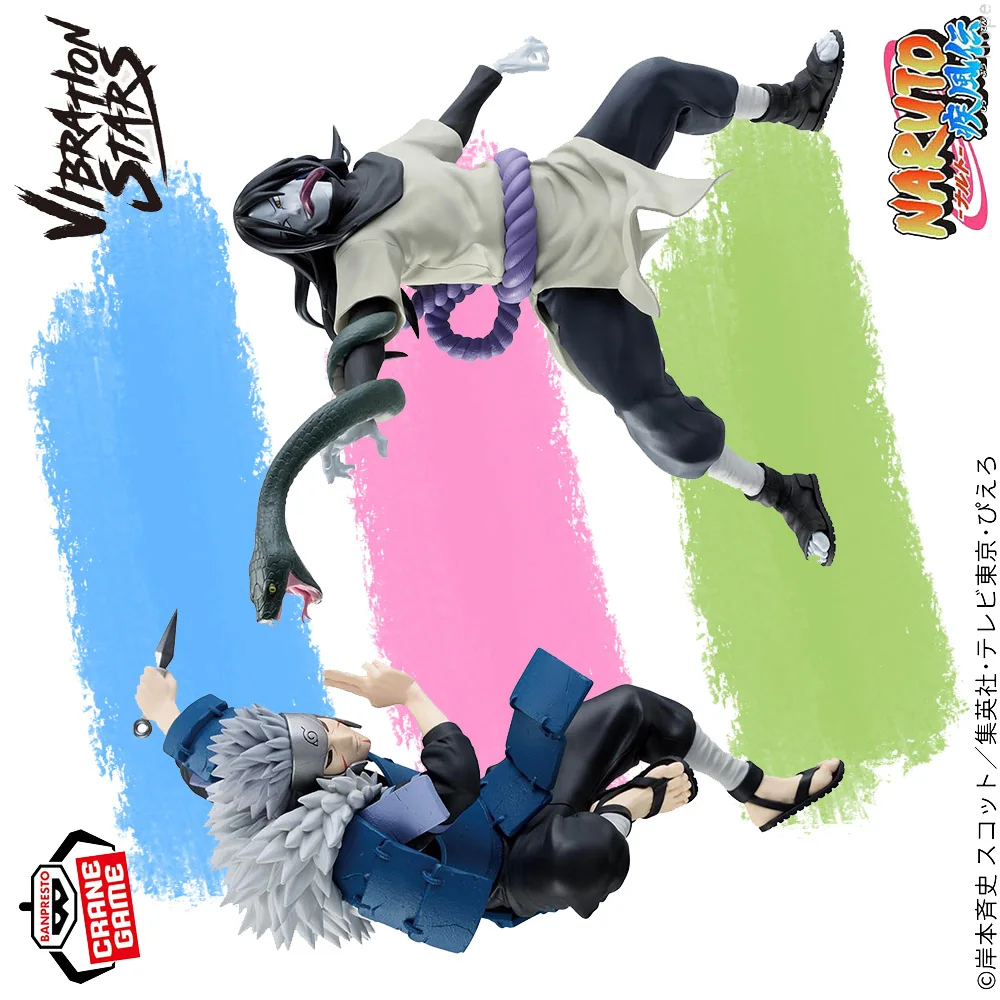 Фото Оригинальная фигурка BANPRESTO VIBRATION STARS Naruto Shippuden Senju Tobirama Orochimaru, аниме-модель, игрушка №1
