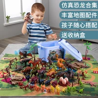 jurassic park dinosaurs toy animal jungle set t rex dinosaur excavation educational boys children toys for kids