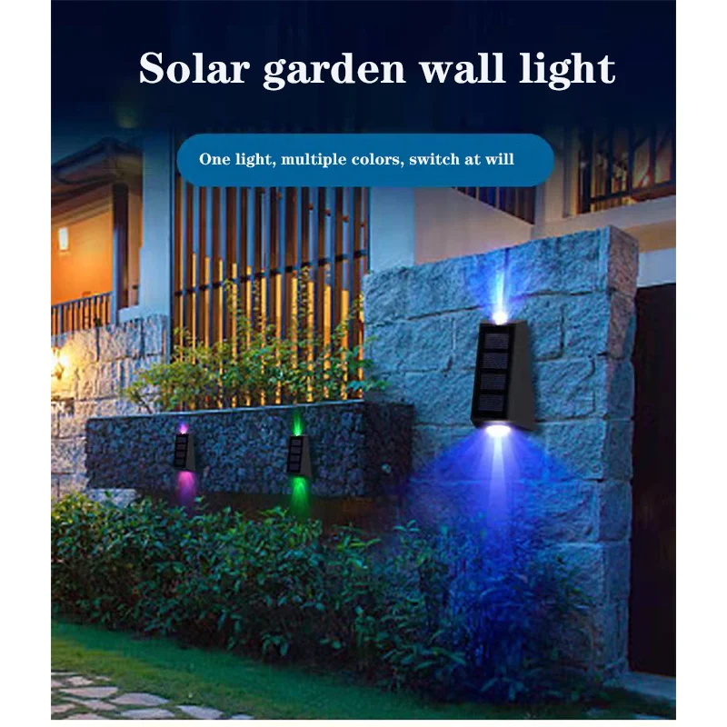 

Solar Outdoor Waterproof LED Wall Light Is Suitable for Garden Road and Courtyard Decoration Solar Light
