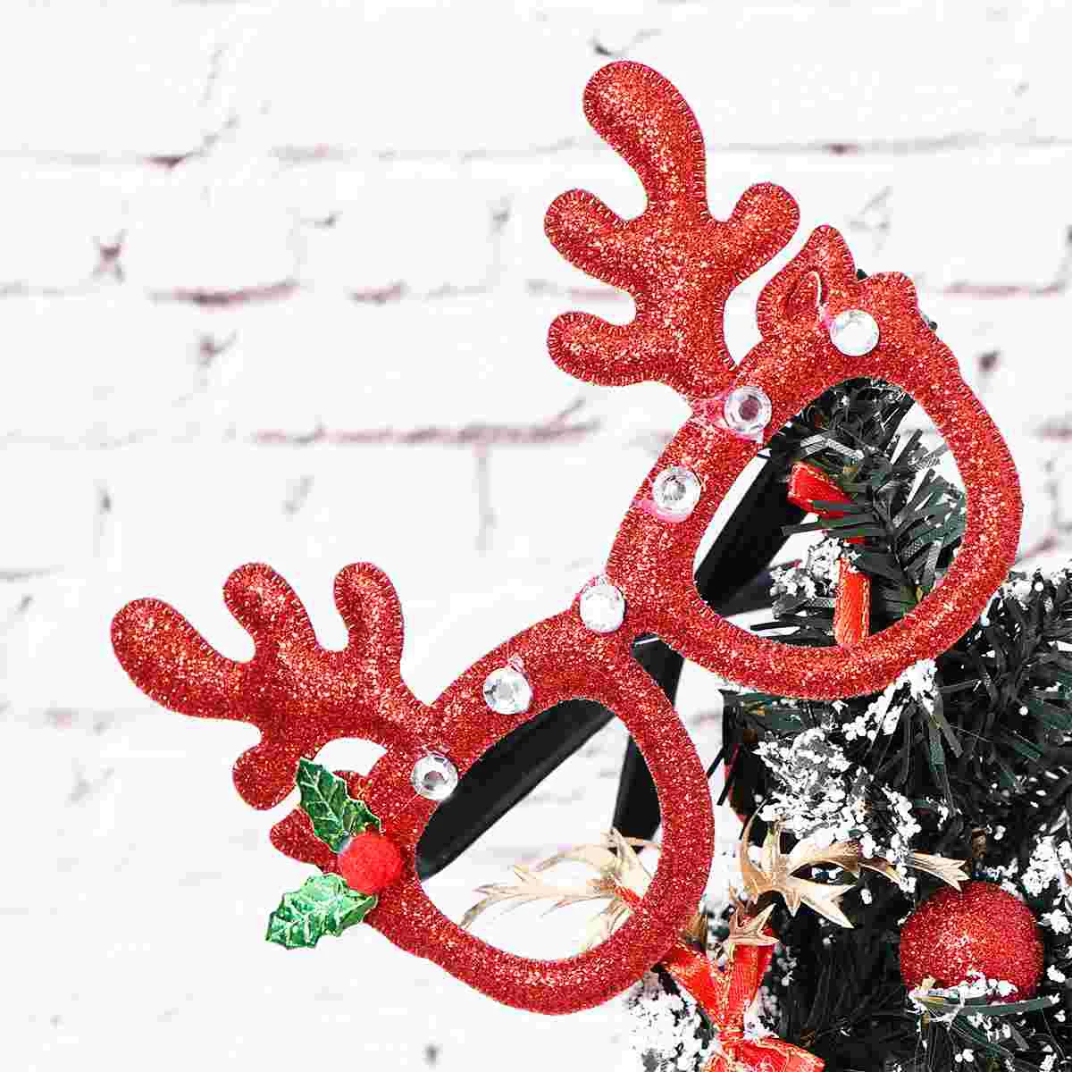 

Christmas Eyeglasses Glasses Reindeer Eyeglass Party Antlers Elk Eyewear Deer Novelty Cosplayprop Holiday Santa