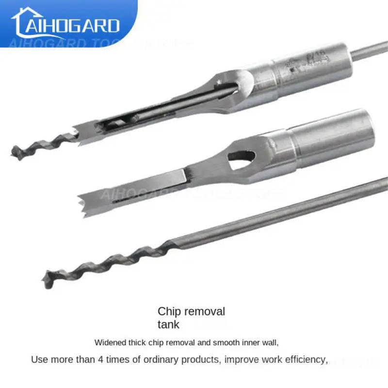 

Drill Bit For Mahogany/hardwood Thickened Chip Tapper Hard Steel 6mm - 30mm Mortising Chisel Square Hole Drill Square Hole Saw