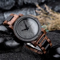 bobo bird stone watch for men relogio masculino 2022 new men%e2%80%99s wooden band wristwatches personalized christmas gift dropshipping