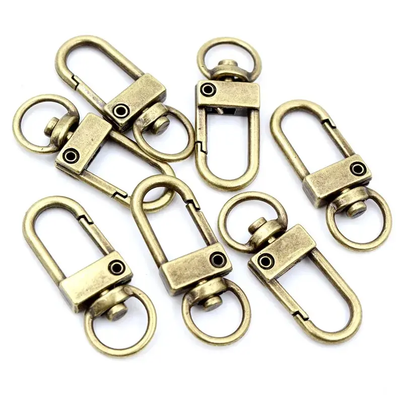 Snap Lobster Clasp Hooks Gold Silver Plated DIY Jewelry Making Findings for Keychain Neckalce Bracelet Supplies