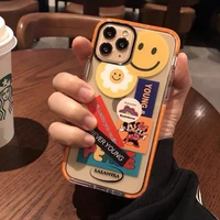 tide brand smiling face label case for iphone 12 13 11 pro max xr x xs max 7 8 plus se cover bumper back cover shell silicone