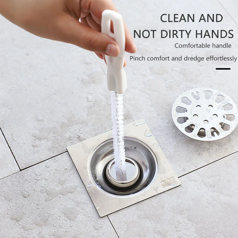 

Pipe Dredging Device Through Sewer Hair Cleaner Wash Pool Cleaning Brush Through Water Pipe Bathroom Dredging Tools Accessories