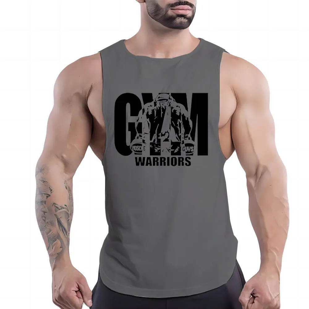 

Y2k 2d Print Tank Top Breathable Basketball Outdoor Gym Clothing Men Sport Summer Quick Dry Fashion Leisure Sleeveless T Shirt