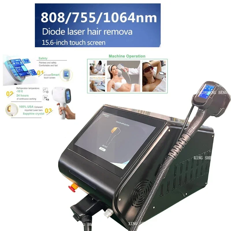 Портативный OEM 808nm диодный лазерный аппарат для удаления волос на продажу лазера