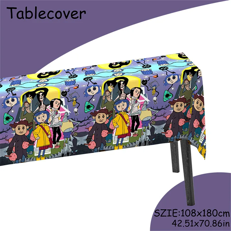 

Набор Для Украшения Детской Комнаты На День Рождения В Стиле Коралин: Двусторонние Бумажные Салфетки С Принтом Disney Для Дек...