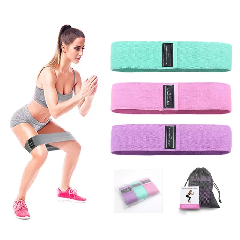 

Fitness Booty Resistance Bands Workout Fabric Loop Band Butt Exercise Bands For Hip Legs Thigh Glutes Non-Slip Deep Squat Bands