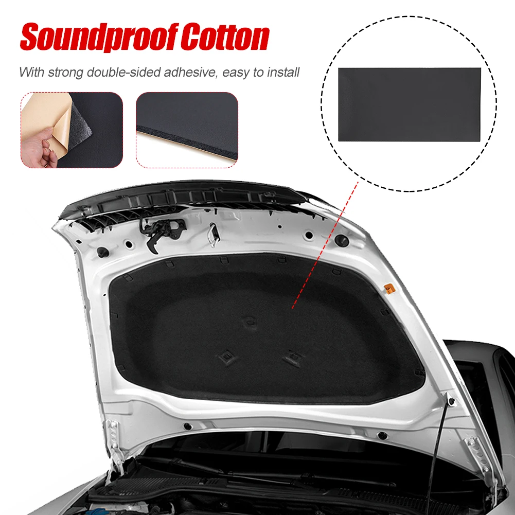 

30x50cm Car Sound Deadener Mat Noise Deadening Soundproof Foam Cotton Sticker For Car Door Seat Auto Interior Accessories