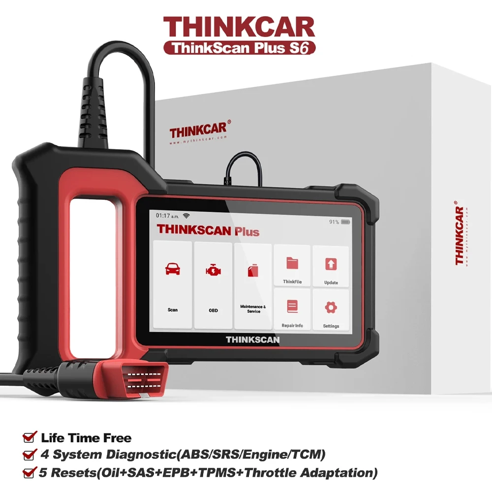 

THINKCAR Thinkscan Plus S7/S6/S4 OBD2 Диагностические инструменты Трансмиссия/ABS/SRS Диагностика системы Автомобильный считыватель кодов Автомобильный сканер obd2 для механики