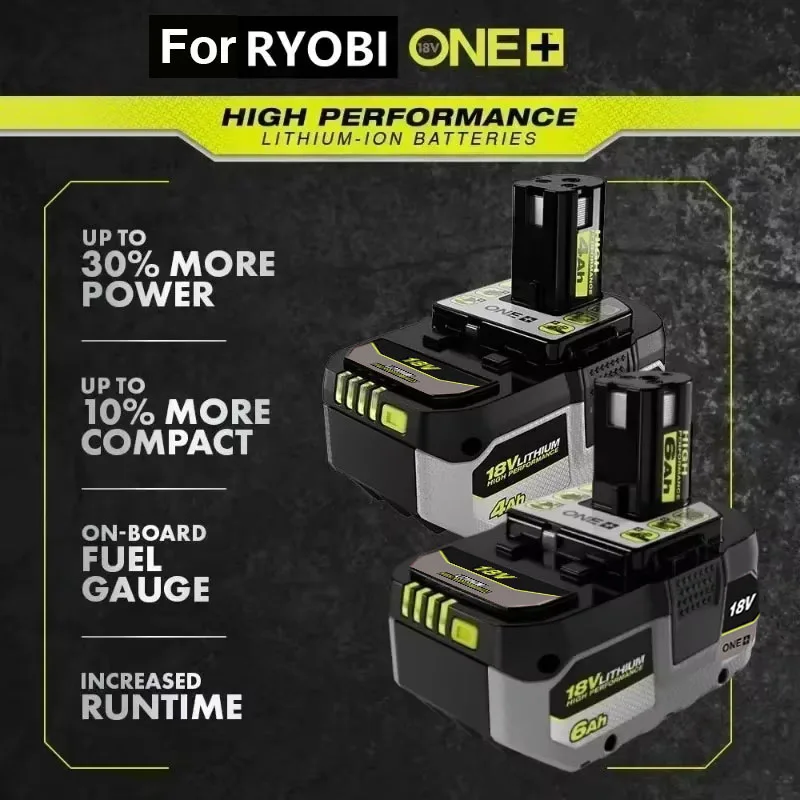 Литиевая батарея RYOBI ONE+ 18 В без эффекта памяти низкого саморазряда подходит для