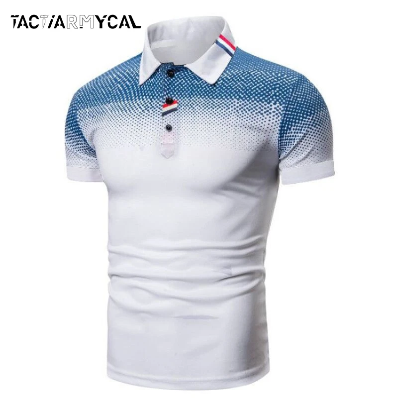

Summer Men T-Shirts Short Sleeve Polo Shirt Wave Point Men's Tops Tees Casual Business Men Clothing Male T-Shirts Polo Shirts