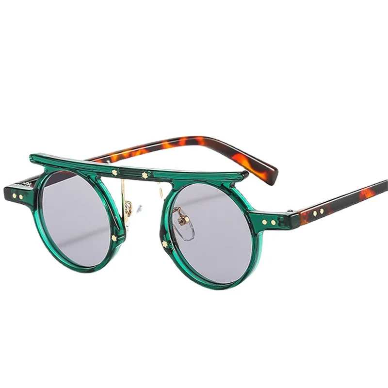 

Round Punk Sunglasses Men 2022 Vintage Glasses for Men/Women Luxury Brand Eyewear Men Punk Retro sunglasses women