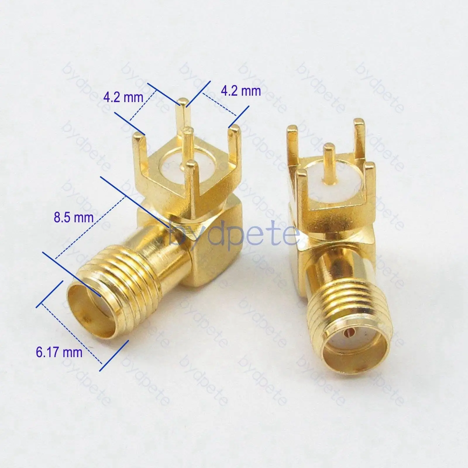 Купи SMA Female Jack Right Angle Panel Mount PCB Solder Connector Adapter 50ohm Coax за 342 рублей в магазине AliExpress