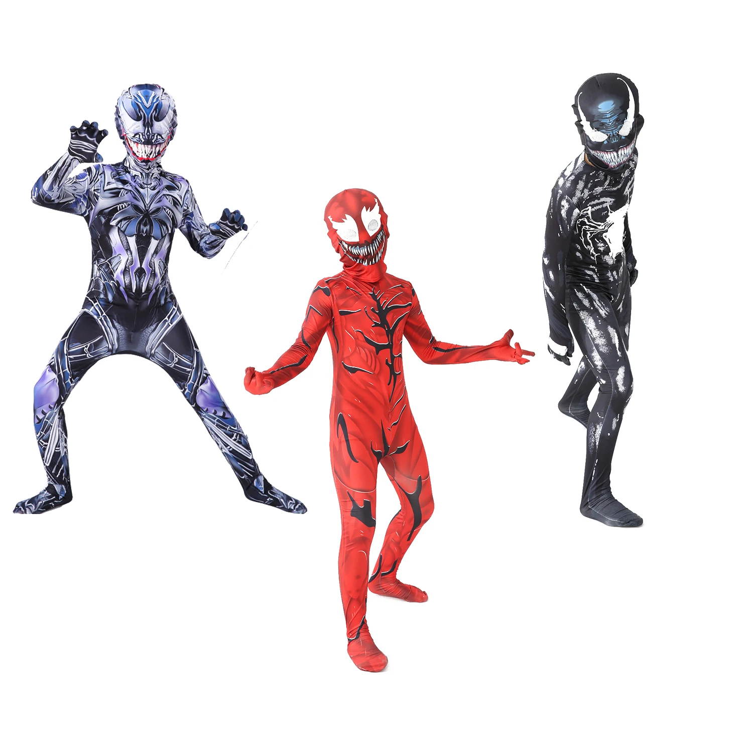 

New Venom Costume Kids Suit Jumpsuit Boys Symbiote Spiderman Costumes Superheros Cosplay halloween costumes for Kid