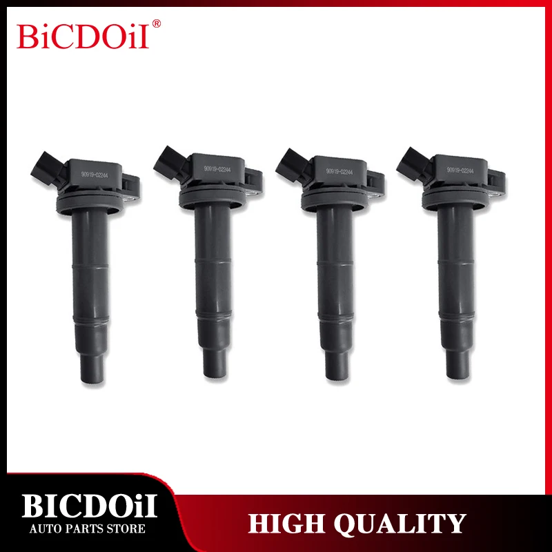 

4Pcs Ignition Coil 90919-02243 90919-02244 for Toyota Camry Solara RAV4 Highlander Corolla Matrix Scion XB TC Lexus HS250h