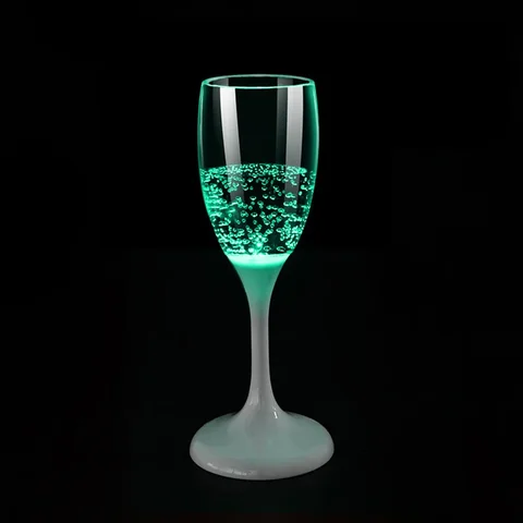 Светодиодная мигающая чашка, светящаяся чашка, мерцающие стеклянные чашки, светящиеся бокалы цвета шампанского для рождества, бара, свадебной вечеринки