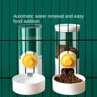 pet automatic hanging cage water dispenser cat hanging cage water fountain for cats automatic feeder food container pet products