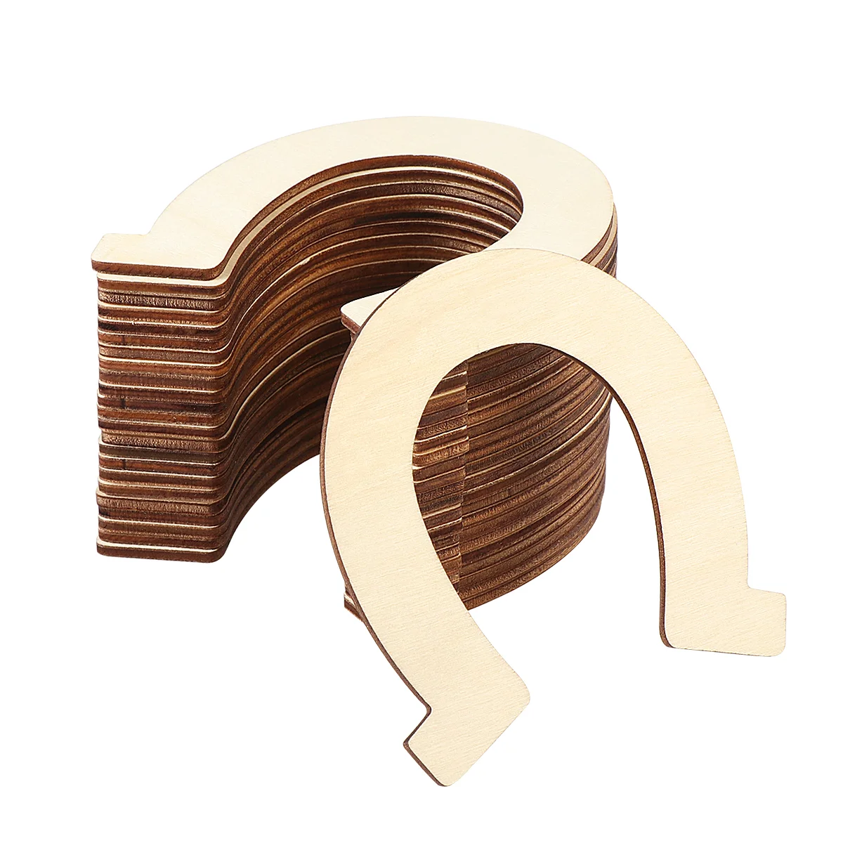 

Healifty 24PCS DIY Wooden Large Unpainted Cut Horseshoe Unfinished Wood Cutouts Horseshoe Natural Chip Shape Ready to Paint or