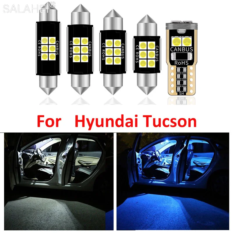 

12pcs Car Dome Lights For 2017 2018 2019 Hyundai Tucson Atmosphere Flash Lights Auto Interior Reading Dome Lamps Accessories