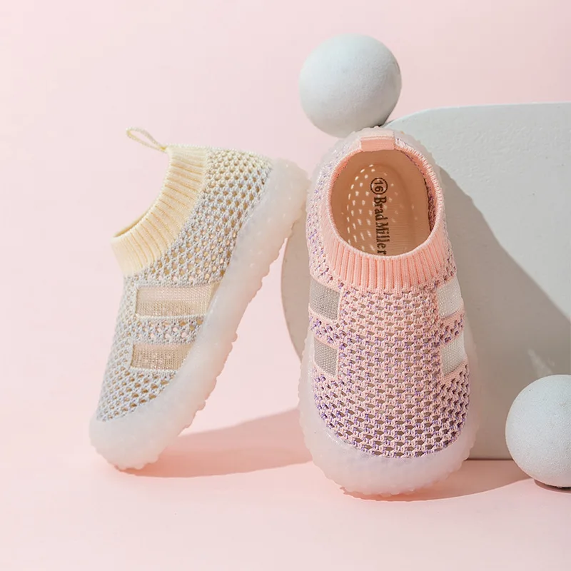 

Baby Sneakers Spring Autumn Toddler Shoes Soft Mesh Breathable Non-slip Slip-on First Walker Sports Shoes Cute Kids Sneakers