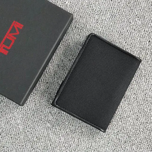 Tumi Ballistic Nylon with First Layer Cowhide Purses Card Wallet Wallet for Men Men Wallet Coin Purse Luxury Wallet