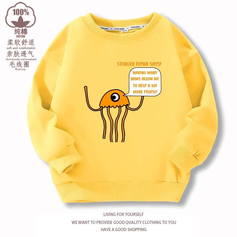 

Garten of Banban Spring and Autumn Plush Banban Garden Game Fashion Peripheral Thin Children's Sweatshirt Top
