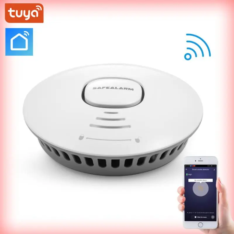 

Aubess Tuya Smart WiFi Smoke Detector 85DB Fire Alarm Home Smoke Sensor Security Protection Firefighter SmartLife App Push Alert