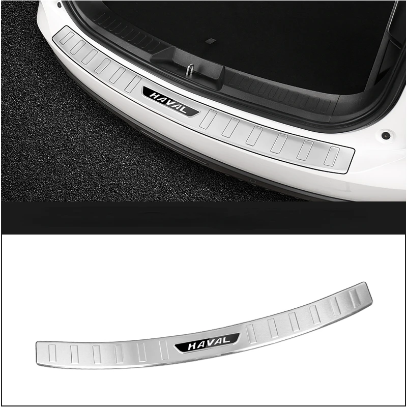 

Car Rearguards Trunk Rear Tail Box Bumper Door Sill Trim Pedal Plate Car Styling For Haval H6 2021 2022