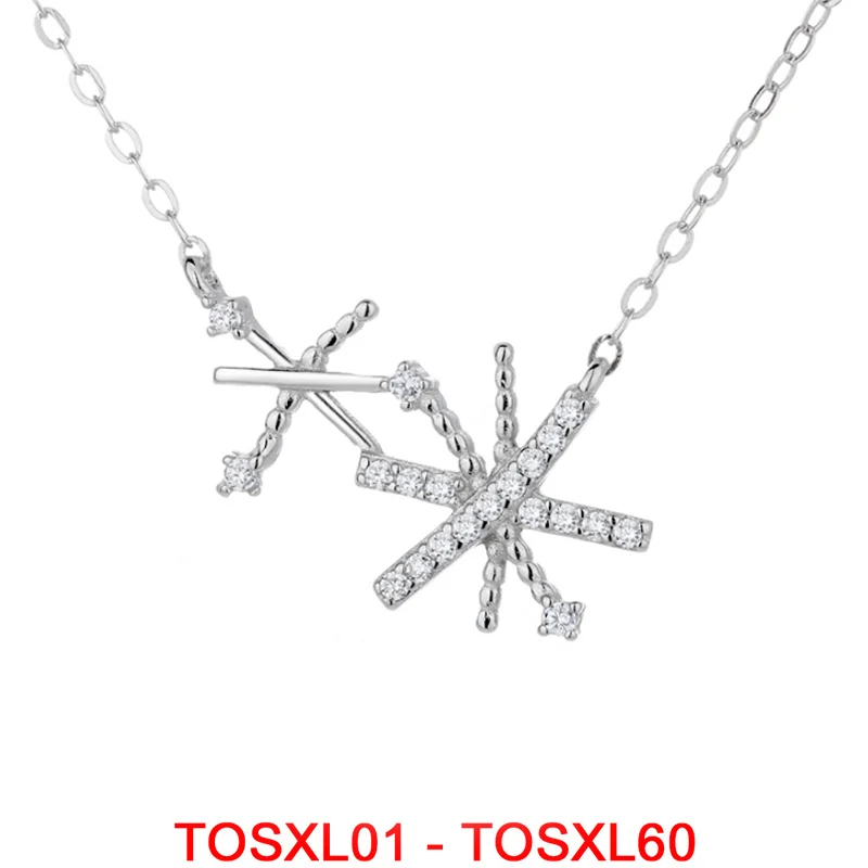 

Женское колье из серебра 2021 пробы с фианитами