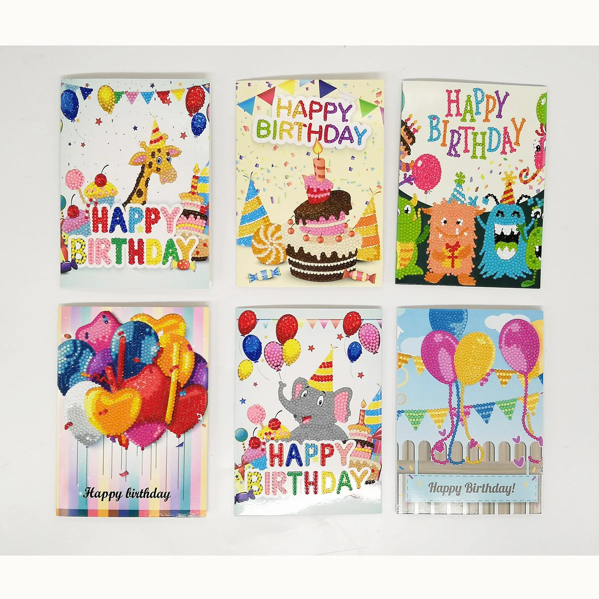 

6 шт., Алмазная мозаика в горошек, с рисунком цветов