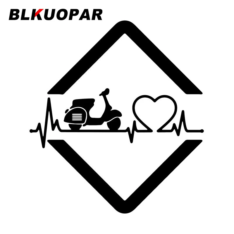 

Автомобильные наклейки BLKUOPAR с изображением пульса, водонепроницаемые забавные высекальные наклейки, креативный бампер, мотоцикл, Стайлинг автомобиля