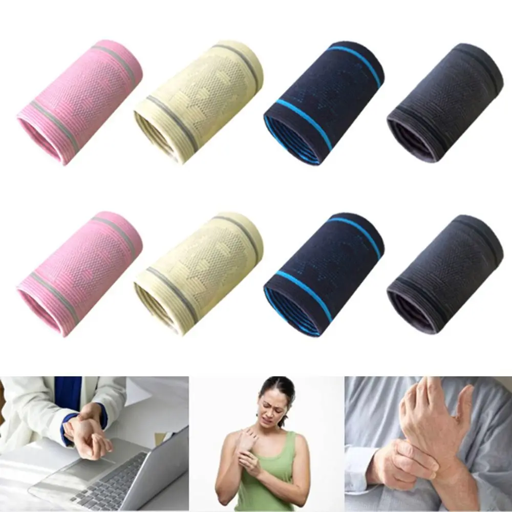 

Breathable Sport Wristband Elastic Protect Wrist Accessories Sports Wrist Protector Comfortable to Wear Knitted Sweatband
