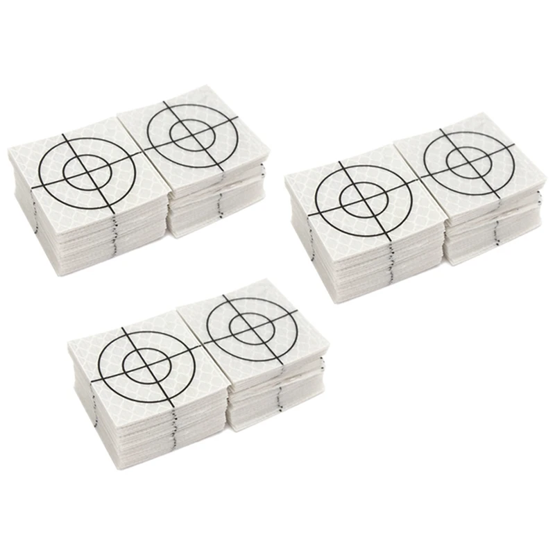 

Top Deals 300Pcs Prism Measurement Reflector Sheet Reflective Tape Target Total Station Tunnel Survey 40X40mm