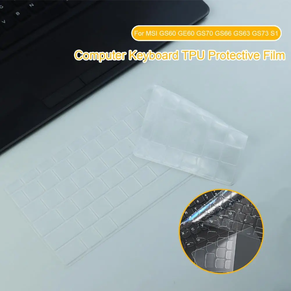 

Durable Keyboard Cover Universal Soft Keyboard Protective Film TPU Clear Computer Keyboard Cover