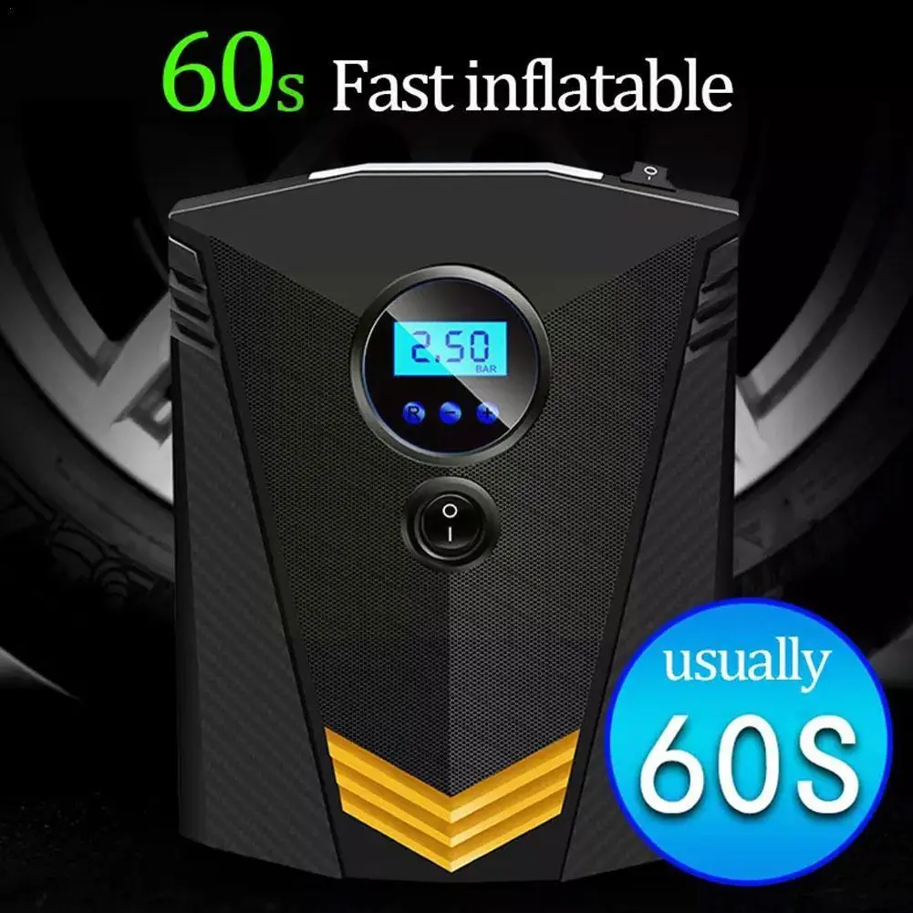 

DC 12V Car Air Compressor Digital Display Car Air Pump Portable Tire Inflator With LED Light Fast Inflator For Car Motorcyc T3P9