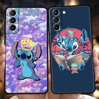 bandai stitch case for samsung galaxy s22 s20 s21 fe ultra s10 s9 m22 m32 note 20 ultra 10 plus 5g silicone phone cover fundas