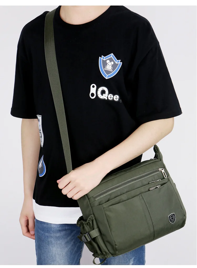 Men's One Shoulder Crossbody Bag Nylon Waterproof Convenient Bags