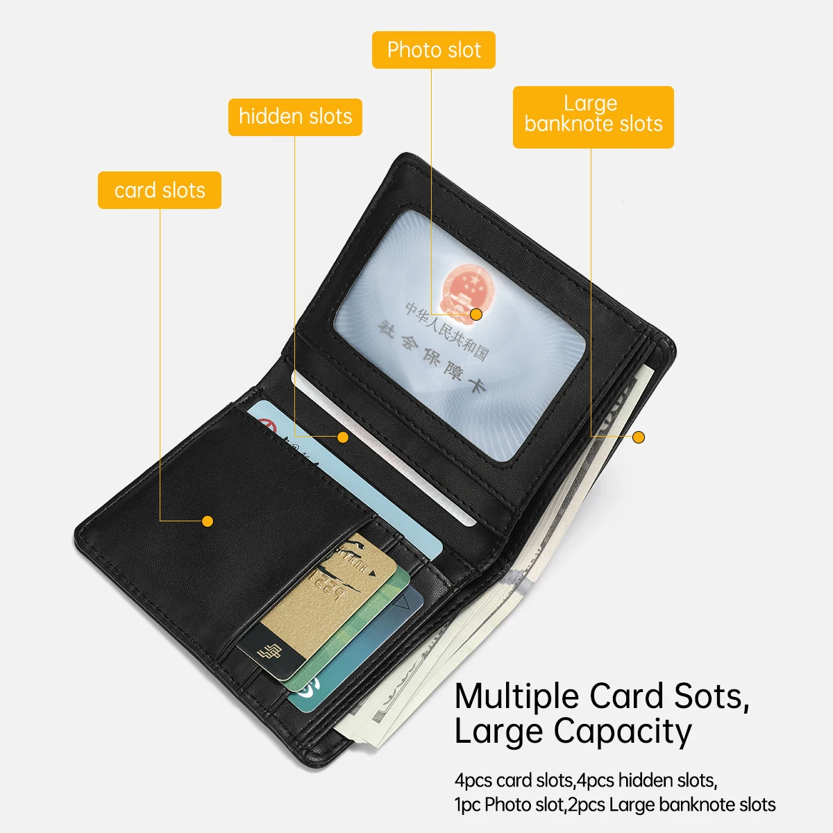 Tigernu Короткий кошелек мужской деловой тонкий дизайнерский бумажник с