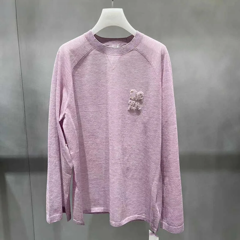 2 I3e409 Same Sle with Mall 2024 осенний новый свободный повседневный легкий вязаный топ