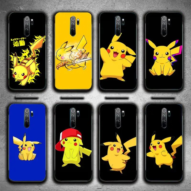 

Pokémon Pikachu Phone Case For Redmi 9A 8A 6A Note 9 8 10 11S 8T Pro Max 9 K20 K30 K40 Pro PocoF3 Note11 5G Case