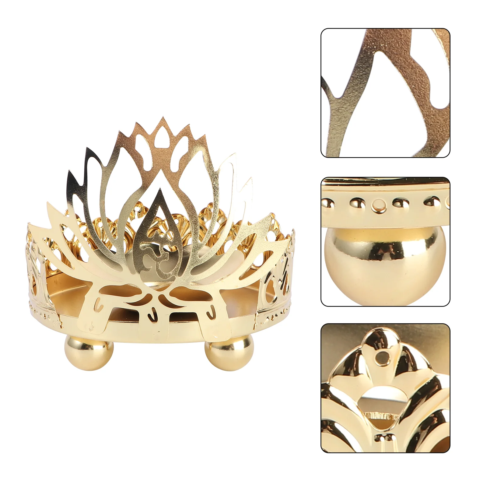 1pc Temple Candle Holder Lotus Shape Unique Candleholder Candlestick for Home Decor