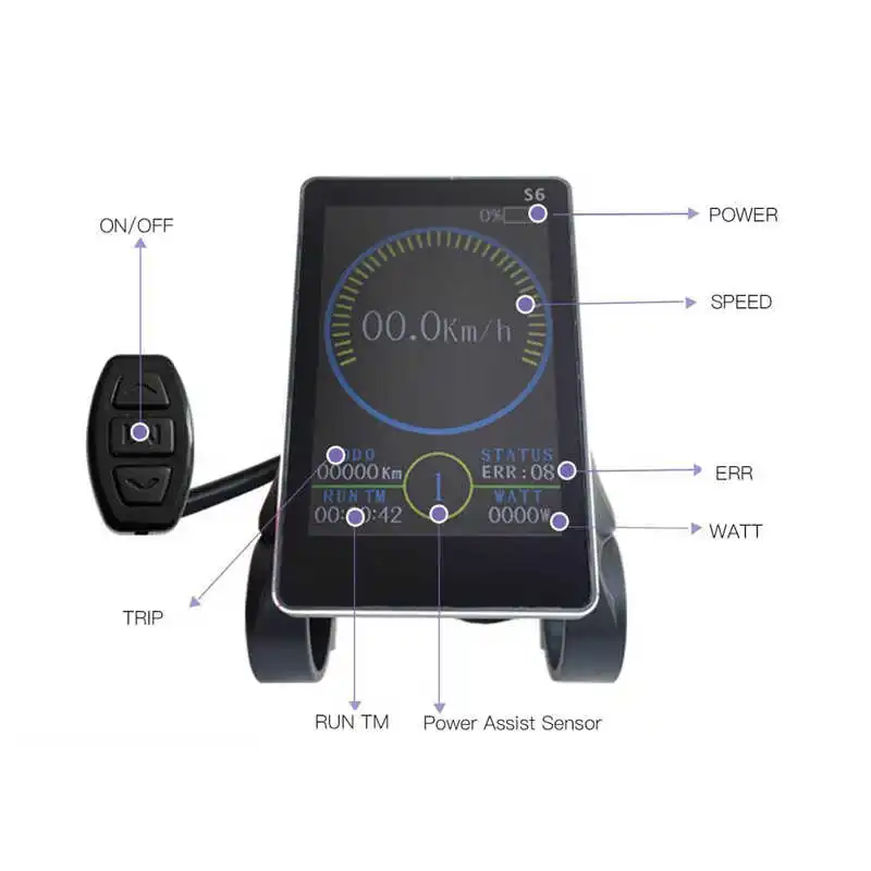 Контроллер электровелосипеда 36 В 48 22 А с ЖК-дисплеем M6 S6 GD01 GD06 S810 S886 SW900