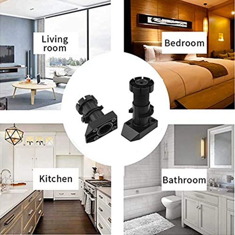 12 шт. пластиковые ножки для мебели 50 мм